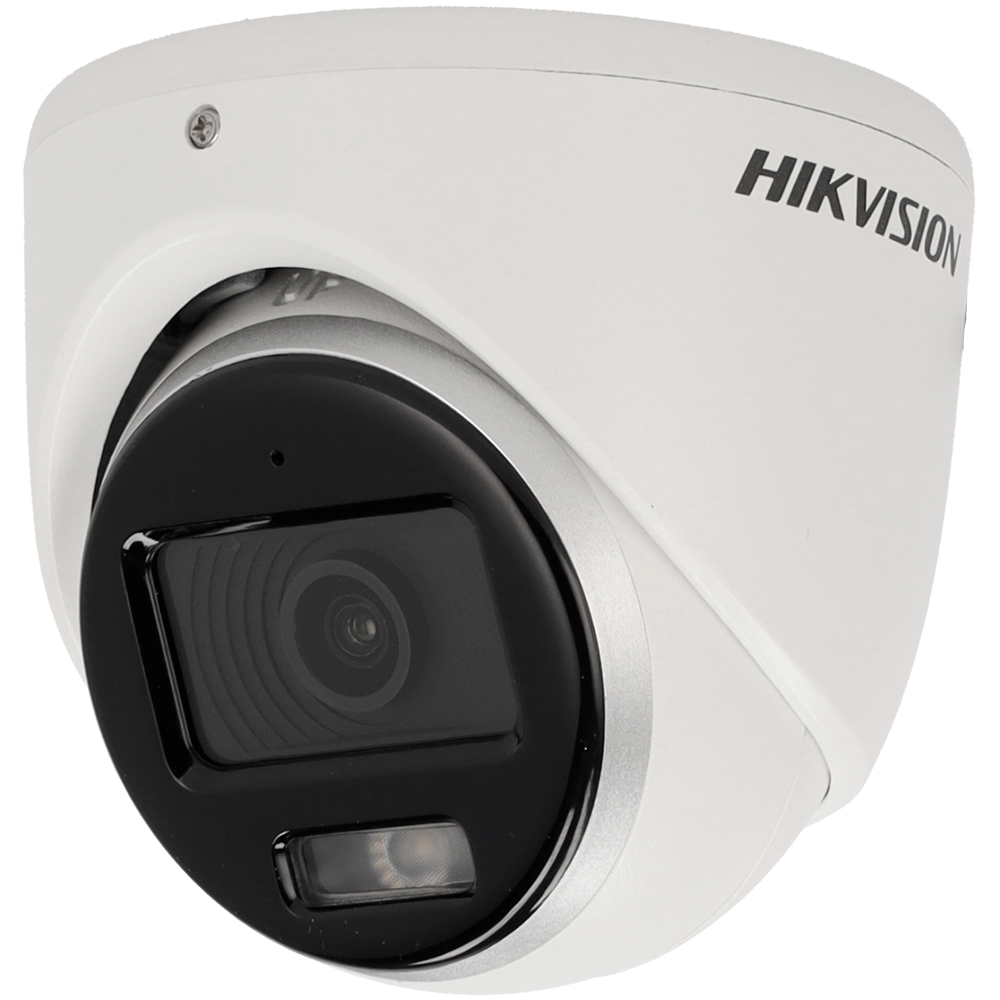 [DS-2CE70KF0T-LMFS(2.8mm)] (DS-2CE70KF0T-LMFS(2.8mm)) Hikvision - Caméra Turret 4en1 Gamme Value - Resolution 3K (2960x1665) - Objectif 2.8 mm | Lumière hybride 20 m | ColourVu - Audio sur coaxial | Microphone intégré - Étanche IP67