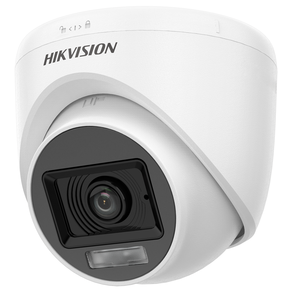 [DS-2CE76K0T-LPFS(2.8mm)] (DS-2CE76K0T-LPFS(2.8mm)) Hikvision - Caméra dôme 4en1 Gamme Value - 3K (2960x1665) CMOS - Objectif 2.8 mm | Convient pour une utilisation à l'intérieur - Double lumière: Smart IR 20 m, lumière blanche 20 m - Audio par câble coaxial | Microphone intégré