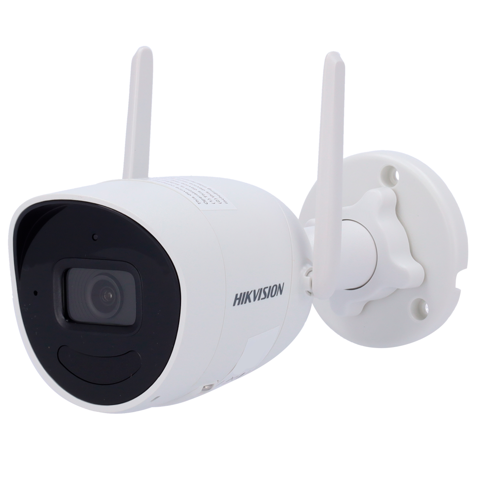 [DS-2CV2021G2-IDW(2.8mm)(W)] (DS-2CV2021G2-IDW(2.8mm)(W)) Caméra IP Bullet gamme VALUE Hikvision - Résolution 2 Mpx (1920x1080) [%VAR%] - Objectif 2.8 mm - Portée IR 30 m | WDR 120 dB  - Microphone et haut-parleur intégrés IP67  | MicroSD - Wi-Fi IEEE802.11b/g/n | 2 antennes