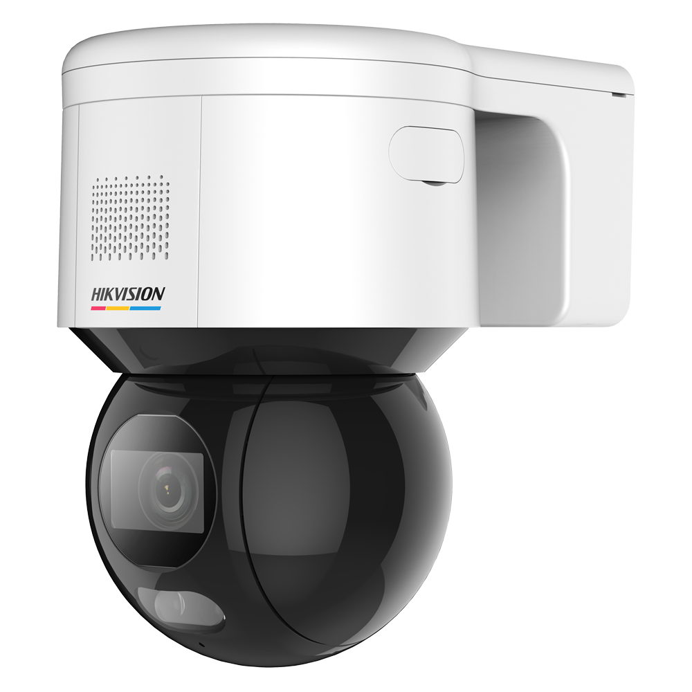 (DS-2DE3A400BW-DE/W(F1)(T5)) Dôme motorisé IP Hikvision - Gamme Value - 4 MP | Objectif 4.0 mm - Lumière blanche 30 m : WDR 120 dB : AcuSense - PoE | H.265+| IP66 | Capture de visage - WEB, Software CMS, Smartphone et NVR