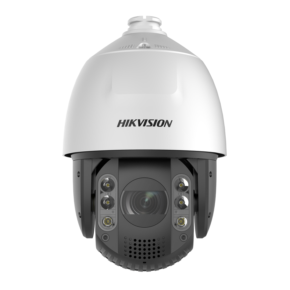 (DS-2DE7A825IW-AEB(T5)) Hikvision - Caméra IP motorisée gamme PRO - Résolution maximale 8 Mégapixel - Objectif 5.9~147.5 mm (25X) | Audio | Alarmes - IR 200 m | Powered by DarkFighter | IP66, IK10 - AcuSense | Sirène et lumière de dissuasion | Hi-PoE