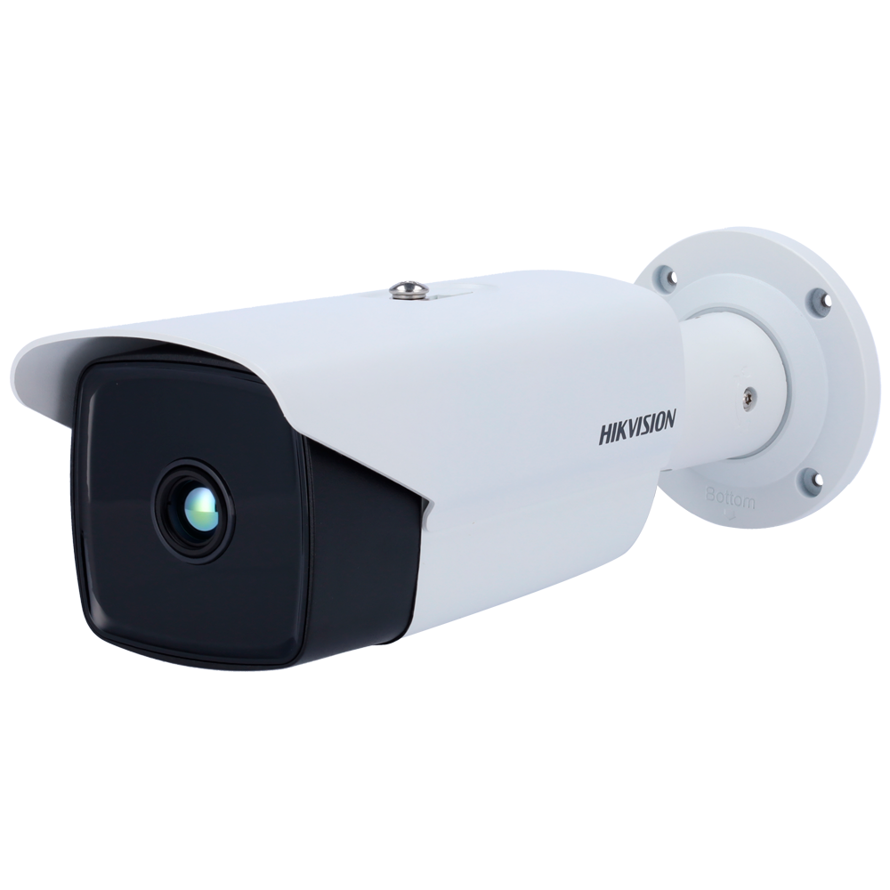 (DS-2TD2138-4/QY) Caméra thermique IP Hikvision Gamme PRO - Capteur thermique 384x288 VOx | Objectif 4.4 mm - Sensibilité thermique ≤ 35 mK - Détection et alarme incendie préventive - Intervalle de mesure temp -20~150ºC / ± 8ºC - IP67 | IK10 | Anti-corrosion