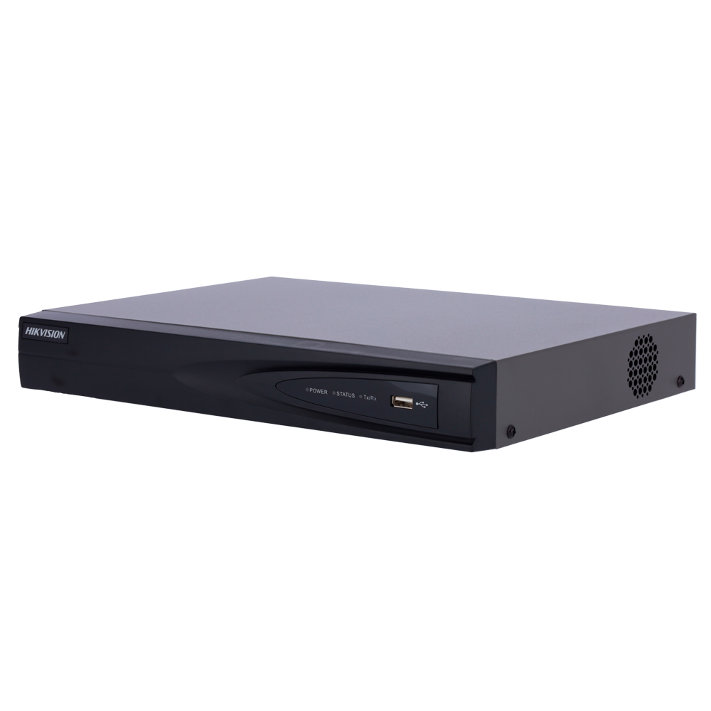 (DS-7604NI-Q1(D)) Enregistreur NVR 4 CH IP Gamme PRO Hikvision - Résolution maximale 8Mpx@1ch - Bande passante 40 Mbps - Audio - Support 1 disque dur - Détection de mouvement 2.0 1 canal