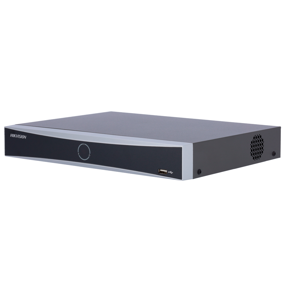 [DS-7604NXI-K1/4P(D)] (DS-7604NXI-K1/4P(D)) Enregistreur NVR 4 CH IP PoE gamme PRO Hikvision - 4 CH PoE IEEE 802.3af/at 50 W max - Résolution maximale 12Mpx@2ch - Audio | Prend en charge 1 disque dur - Bande passante 40 Mbps | AcuSense - Détection de mouvement 2.0 | Reconnaissance des visages