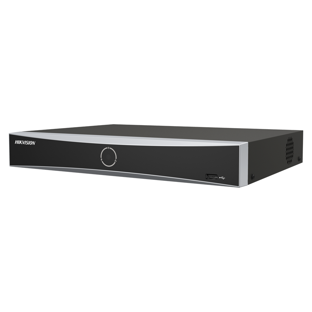 [DS-7608NXI-K1/8P(D)] (DS-7608NXI-K1/8P(D)) Enregistreur NVR 8 CH IP PoE gamme PRO Hikvision - 8 CH PoE IEEE 802.3af/at 75 W max - Résolution maximale 12Mpx@2ch  - Bande passante 80 Mbps | Supporte 1 disque dur - AcuSense | Audio - Détection de mouvement 2.0 | Reconnaissance des visages