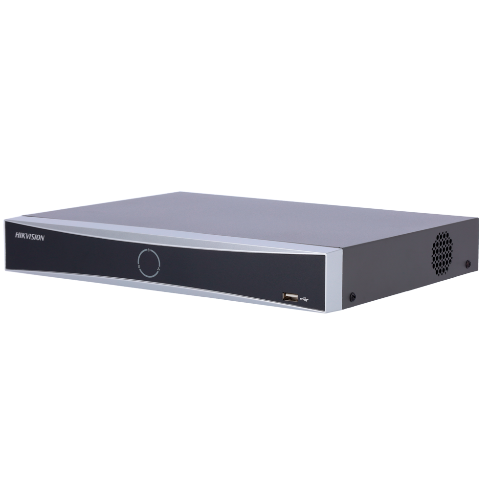 [DS-7616NXI-K1(D)] (DS-7616NXI-K1(D)) Enregistreur NVR 16 CH IP Gamme PRO Hikvision - Résolution maximale 12Mpx@2ch - Bande passante 160 Mbps - Support 1 disque dur - AcuSense | Audio - Détection de mouvement 2.0 | Reconnaissance des visages