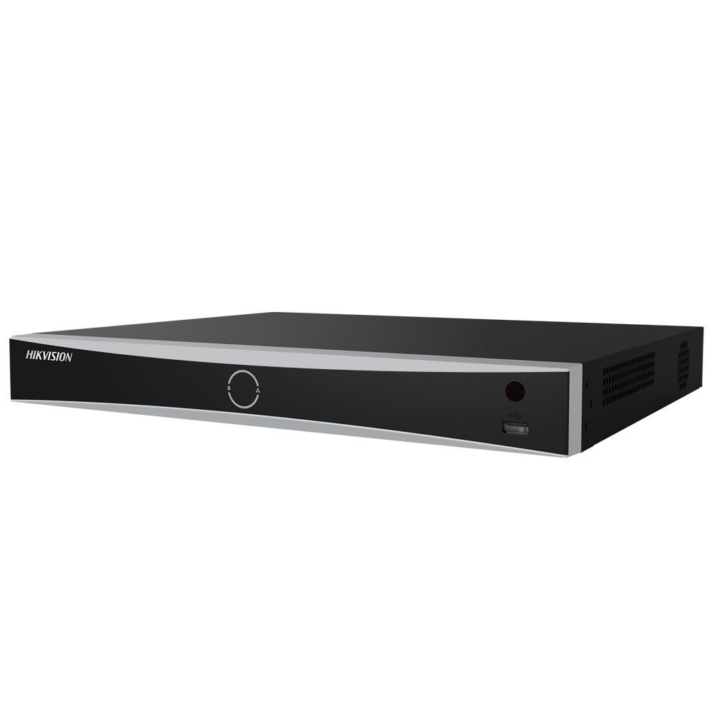 [DS-7616NXI-K2/16P(D)] (DS-7616NXI-K2/16P(D)) Hikvision grabador NVR 16 CH IP gama PRO - PoE IEEE 802.3af/at 200 W - Resolución máxima 12Mpx@2ch - Ancho de banda 160 Mbps - AcuSense | 2 HDD | Alarmas | Audio - Detección de movimiento 2.0 | Face Recognition