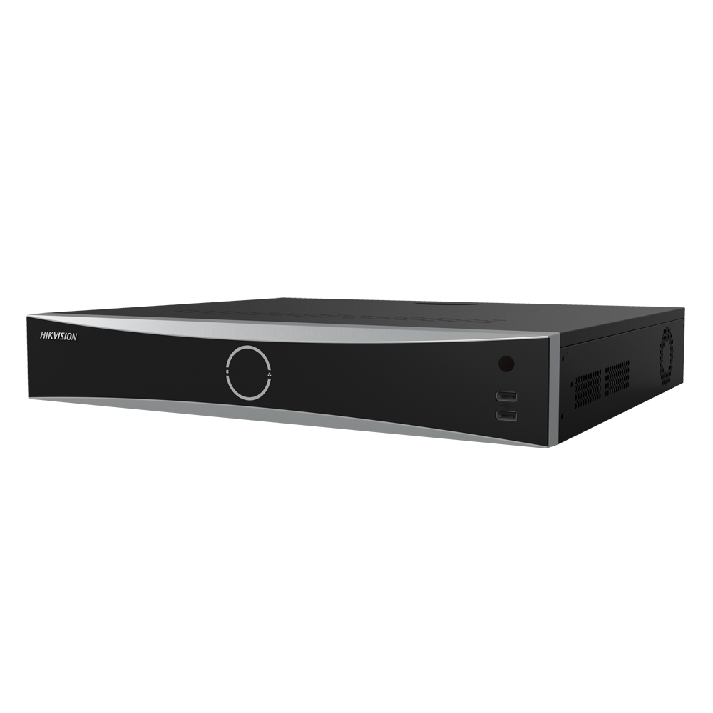 [DS-7732NXI-K4/16P(D)] (DS-7732NXI-K4/16P(D)) Enregistreur NVR 32 CH IP Gamme PRO Hikvision - Switch 16 CH PoE max. 200 W - Résolution maximale 12Mpx - Bande passante 256 Mbps | Alarmes | Audio - Reconnaissance des visages | Prend en charge 4 disques durs - Détection de mouvement 2.0 | AcuSense