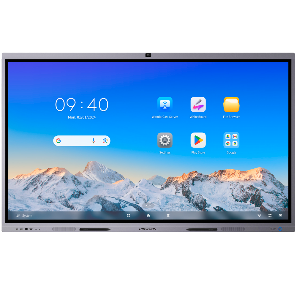 (DS-D5C98RB/B(EDLA)) Monitor interactivo 98" - Resolución 4K - Android 13 - Certitficicación EDLA - 8 GB RAM y 128 GB ROM - Array de micrófonos y cámara