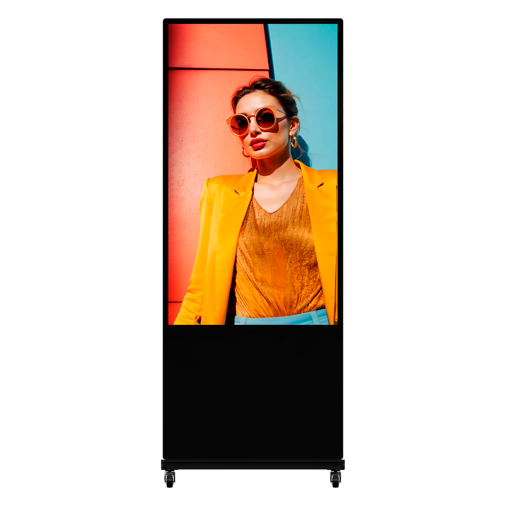 (DS-D6055UN-D/S) Totem con monitor 55" - Uso en interiores - Resolución 4K - Uso intensivo 24/7 - Android 13 - 4 GB RAM + 32 GB ROM
