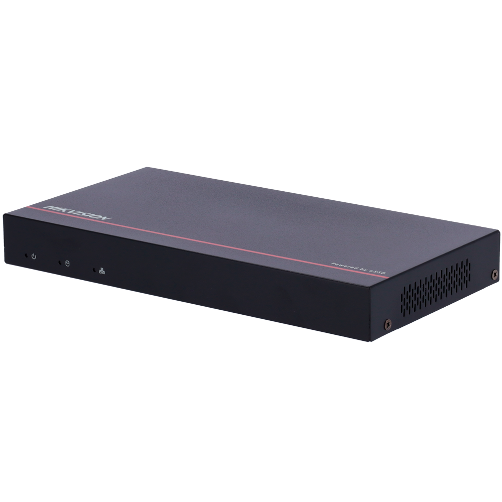 (DS-E08NI-Q1/8P(SSD 1T)) Hikvision - Gamme VALUE - Enregistreur NVR pour caméra IP - 8 canaux video PoE 58 W / Résolution maximale 4 Mpx - Bande passante 60 Mbps - Prend en charge les 1 disques durs SSD (SSD 1 To inclus)