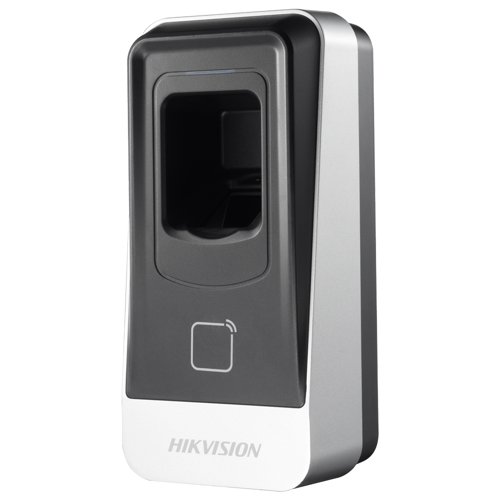 [DS-K1201AMF] (DS-K1201AMF) Lecteur d'accès - Accès par empreinte digitale et carte MF - Indicateur LED et sonore - RS485 - Compatible avec les contrôleurs Hikvision - Apte pour extérieur IP65