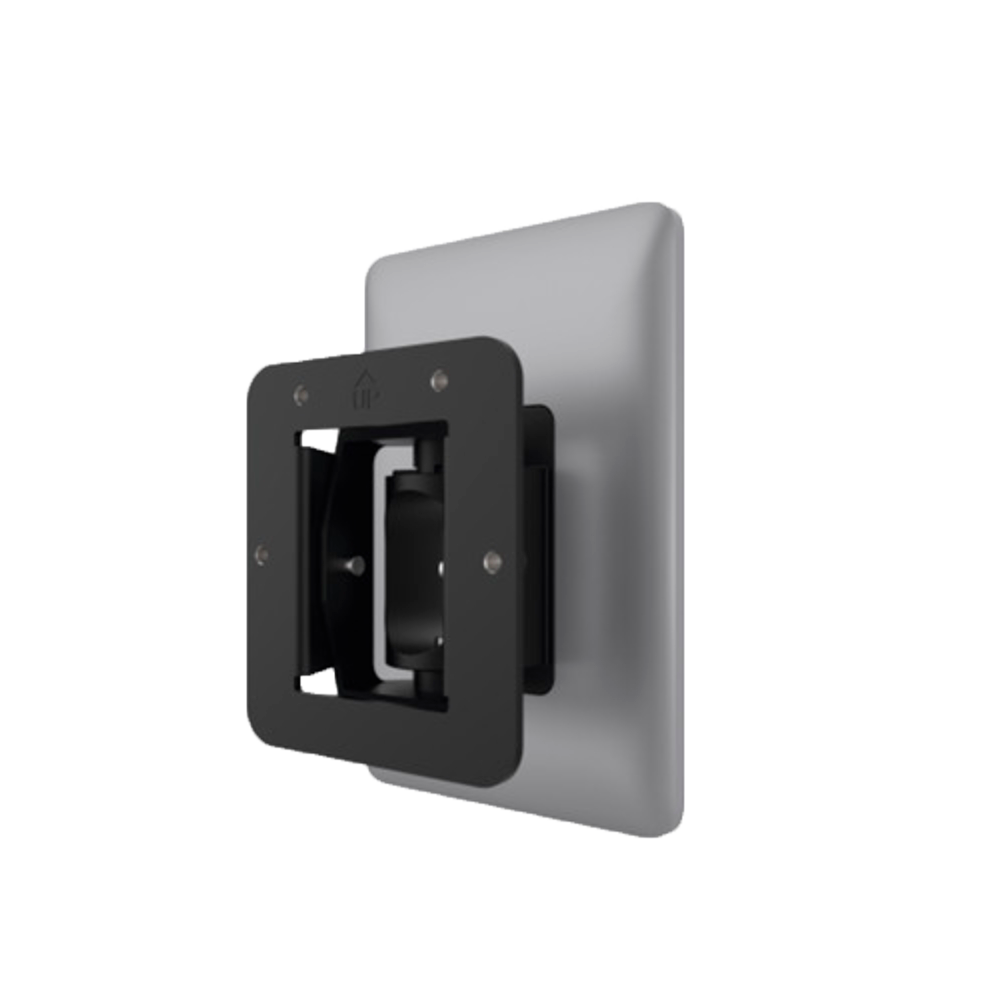 (DS-KAB6-W1) Support de surface - Spécifique pour contrôles d'accès - Compatible avec les dispositifs Hikvision - Angle vertical et horizontal réglable - 160 (H) x 100 (L) x 100 (Pr) mm - Fabrication en allliage d'aluminium