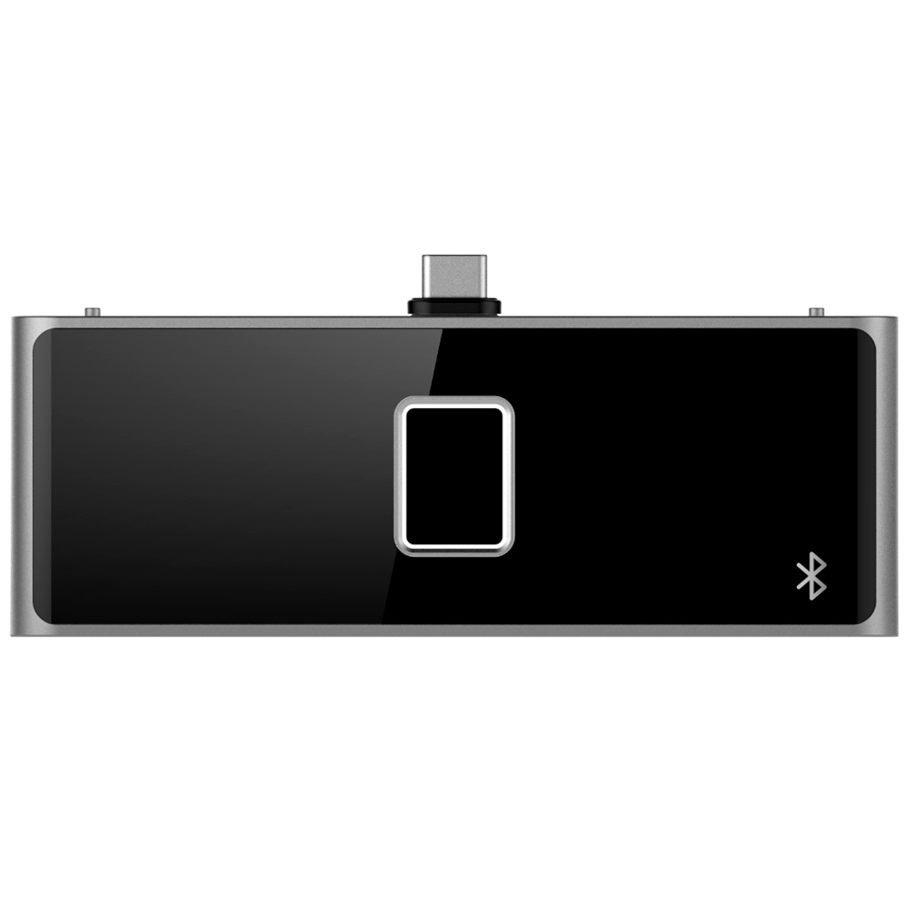 (DS-KAB673-FB) Module périphérique - Ajouter des méthodes d'identification - Connexion USB - Ouverture par empreinte digitale et/ou BLE - Apte pour extérieur IP65 - Compatible avec DS-K1T673