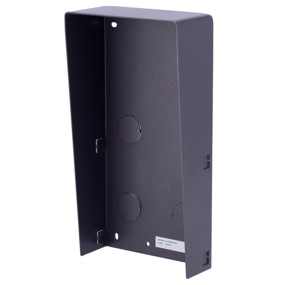 (DS-KABD8003-RS2) Boîte de registre de surface - Pour jusqu´à 2 modules - Spécifique pour les portiers vidéo Hikvision - Compatible avec les modules Hikvision - Avec visière - Panel fabriqué en SECC