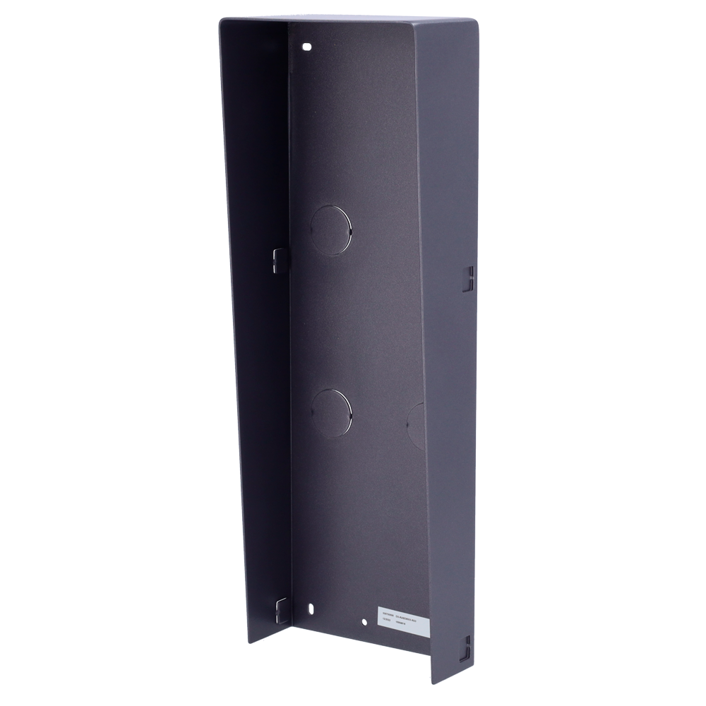(DS-KABD8003-RS3) Boîte de registre de surface - Pour jusqu´à 3 modules - Spécifique pour les portiers vidéo Hikvision - Compatible avec les modules Hikvision - Avec visière - Panel fabriqué en SECC