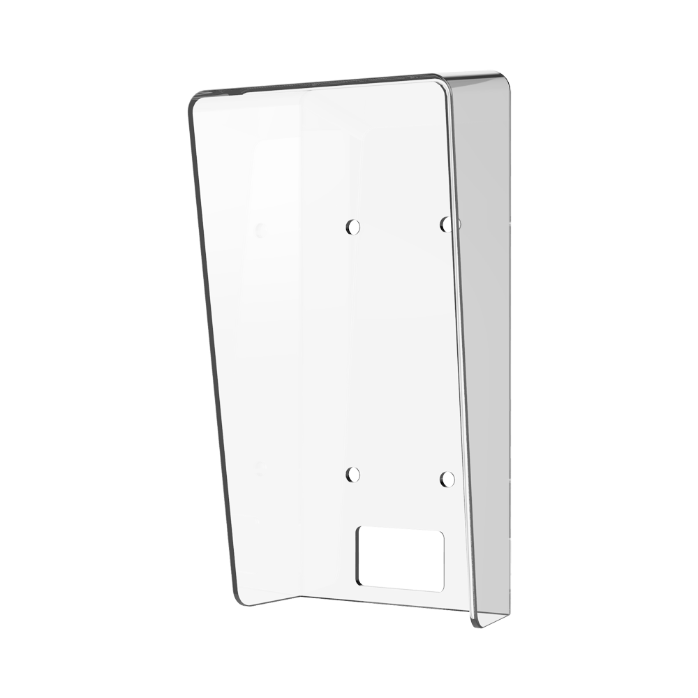 [DS-KABV6113-RS/Surface] (DS-KABV6113-RS/Surface) Montage en saillie avec visière - Spécifique aux interphones vidéo - Compatible avec DS-KV61x3-xPE1 - Orifices de connexion - 150 (H) x 80 (L) x 49 (Pr) mm - Fabriqué en méthacrylate
