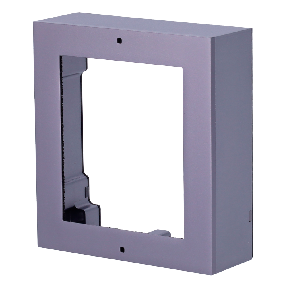 (DS-KD-ACW1) Boîte de registre de surface - Jusqu'à 1 module - Spécifique pour les portiers vidéo Hikvision - Compatible avec les modules Hikvision - Boîtier en aluminium aviation - Panneau fabriqué en aluminium qualité aviation