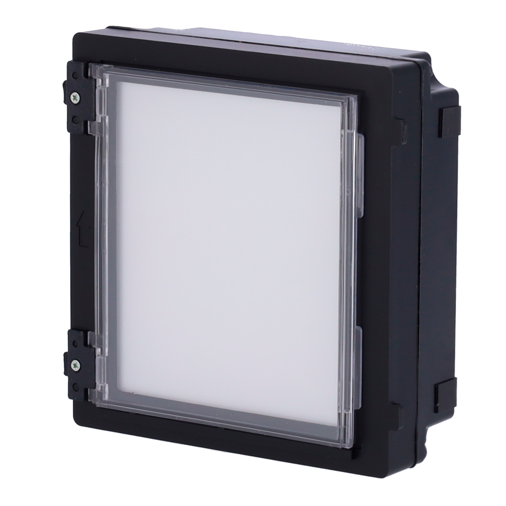 [DS-KD-INFO] (DS-KD-INFO) Module d'extension - Platine répertoire - Papier imprimable inclus - Rétro-éclairage automatique - Apte pour extérieur IP65 - Montage modulaire