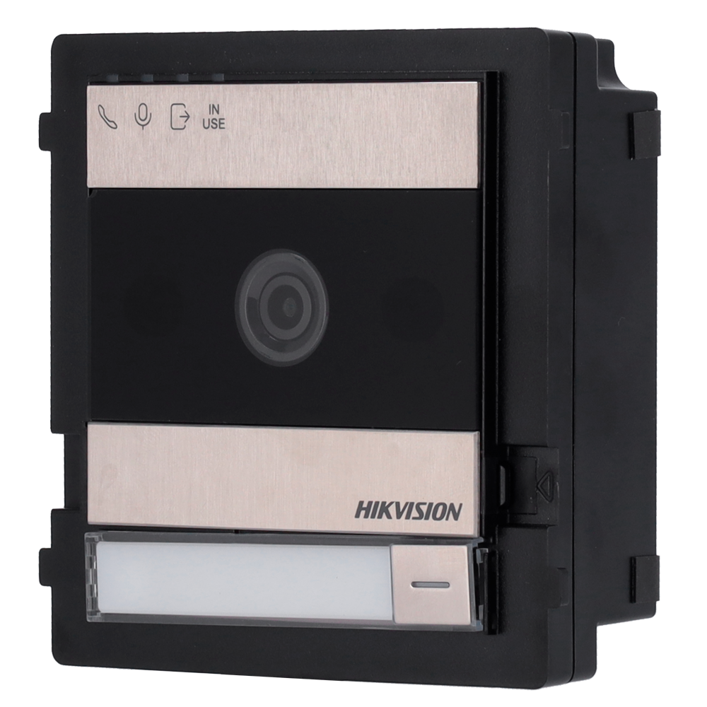 (DS-KD7003EY-IME2) Système de portier vidéo 2 fils HD en acier inoxydable - Caméra 2 Mpx - Audio Bidirectionnel - Application mobile via le moniteur - Convient pour une utilisation en extérieur IP65 | IK08 - Montage modulaire
