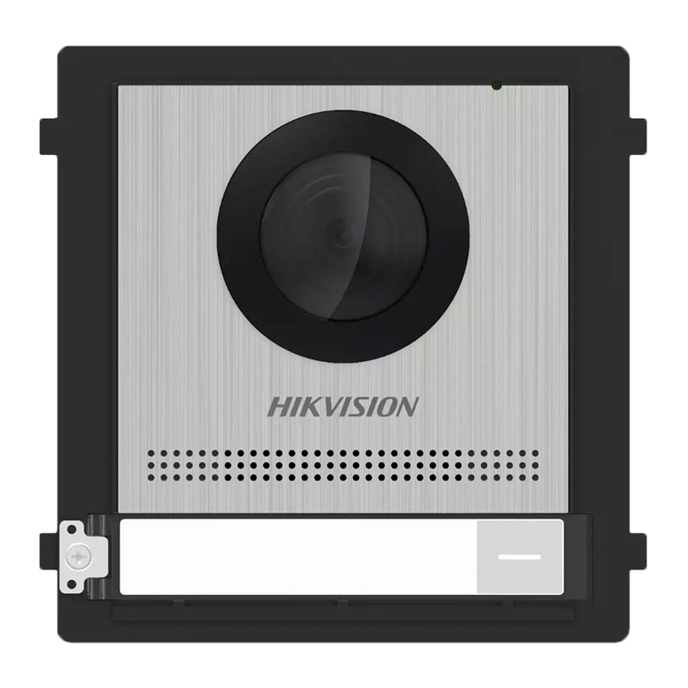 (DS-KD8003-IME1(B)/S) Système de portier vidéo IP en acier inoxydable - Caméra 2 Mpx - Audio Bidirectionnel - Application mobile via le moniteur - Apte pour extérieur IP65 - Montage modulaire : PoE