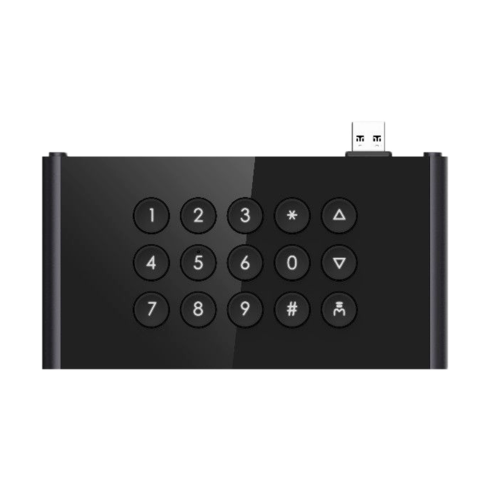 (DS-KDM9403-KP) Module périphérique - Rajoute un clavier physique - Connexion USB - Ouverture avec code PIN - Apte pour extérieur IP65 - Compatible avec DS-KD9403