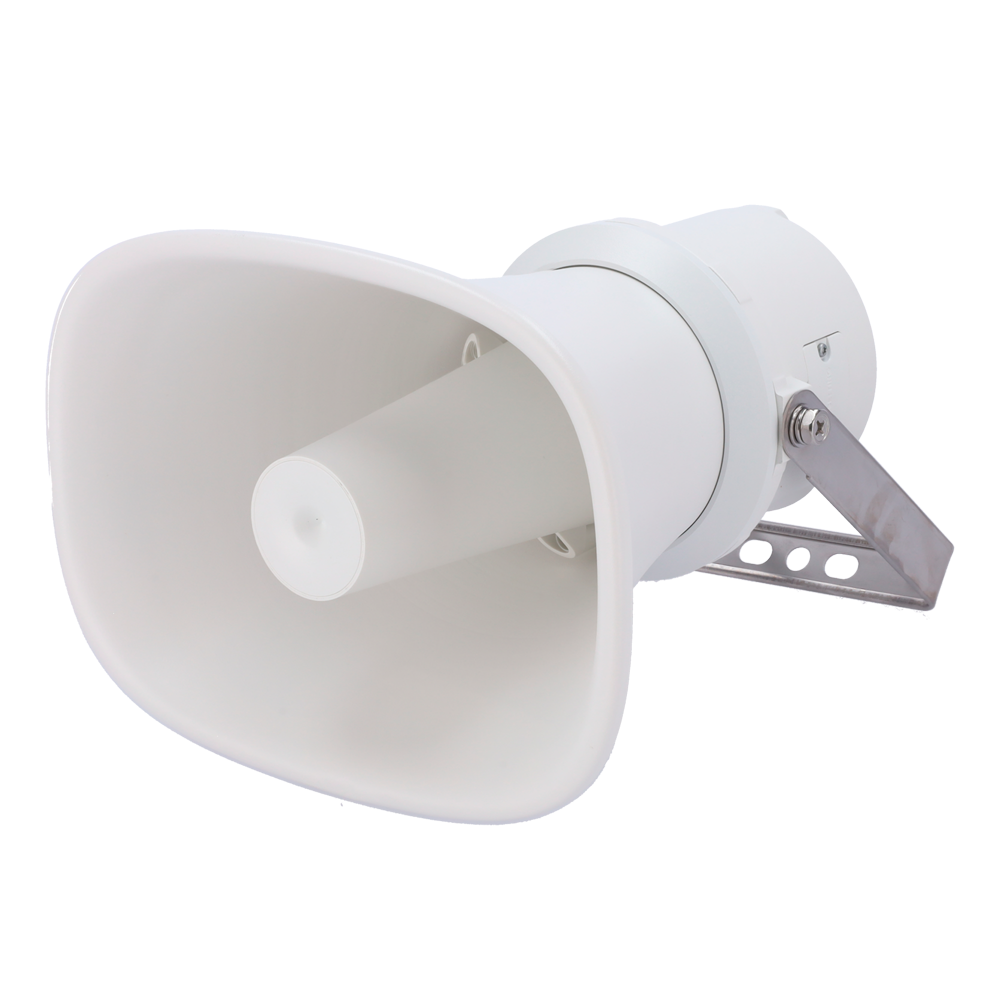 (DS-QAZ1307G1T-E(C)) Haut-parleur IP unidirectionnel Hikvision - Puissance 25W, Sensibilité 110dB | Impédance 8Ω - Microphone intégré | Audio bidirectionnel - ONVIF | RJ45 10/100M - Sortie 12V CC | Entrée d'alarme | Entrée d' -  IP67 &amp; IK10 | PoE IEE802.3at