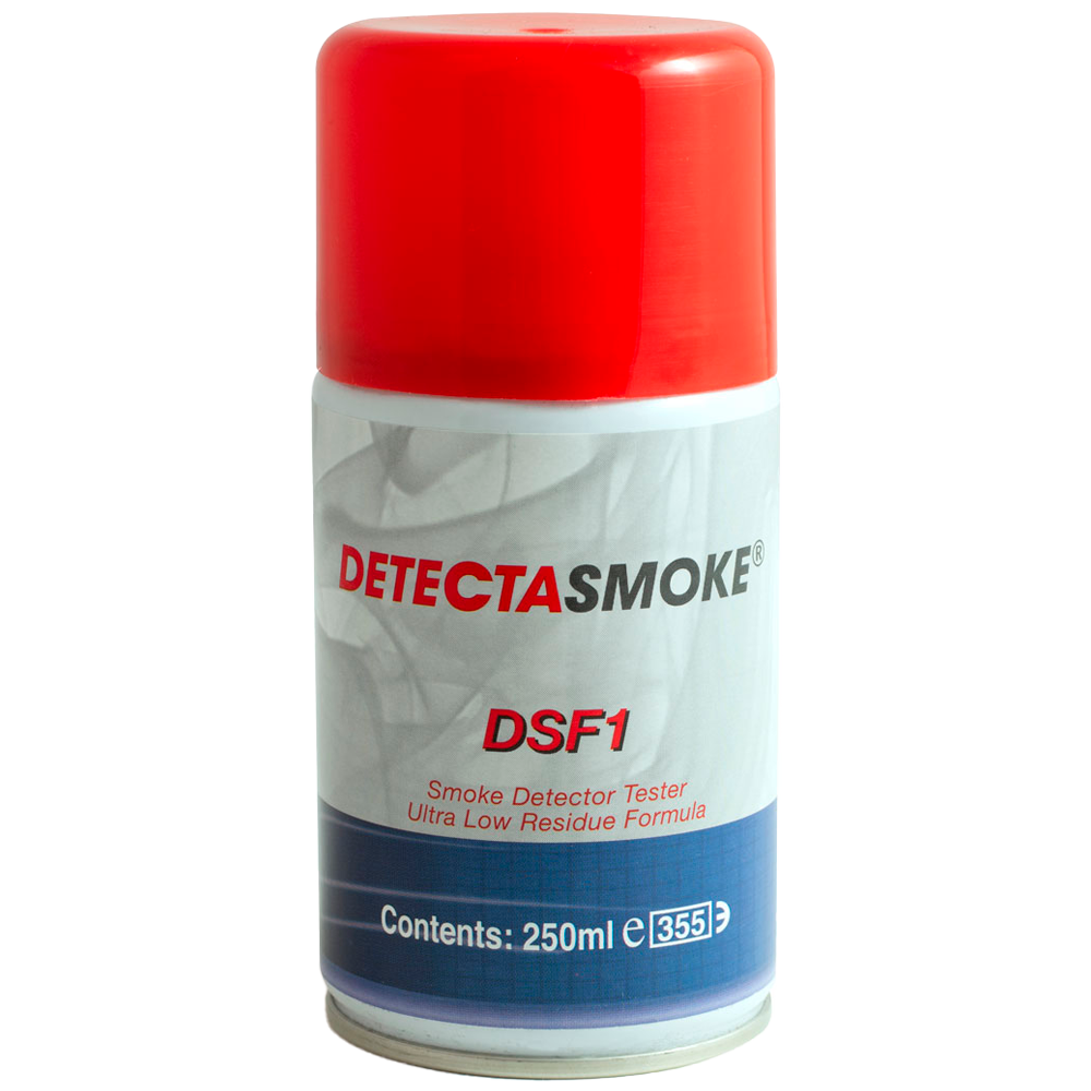 (DSF1) Testeur d'aérosols pour détecteurs de fumée - 250ml - Compatible avec la plupart des perches d'essai - Formule à très faible résidu - Réponse rapide avec une petite quantité d'aérosol