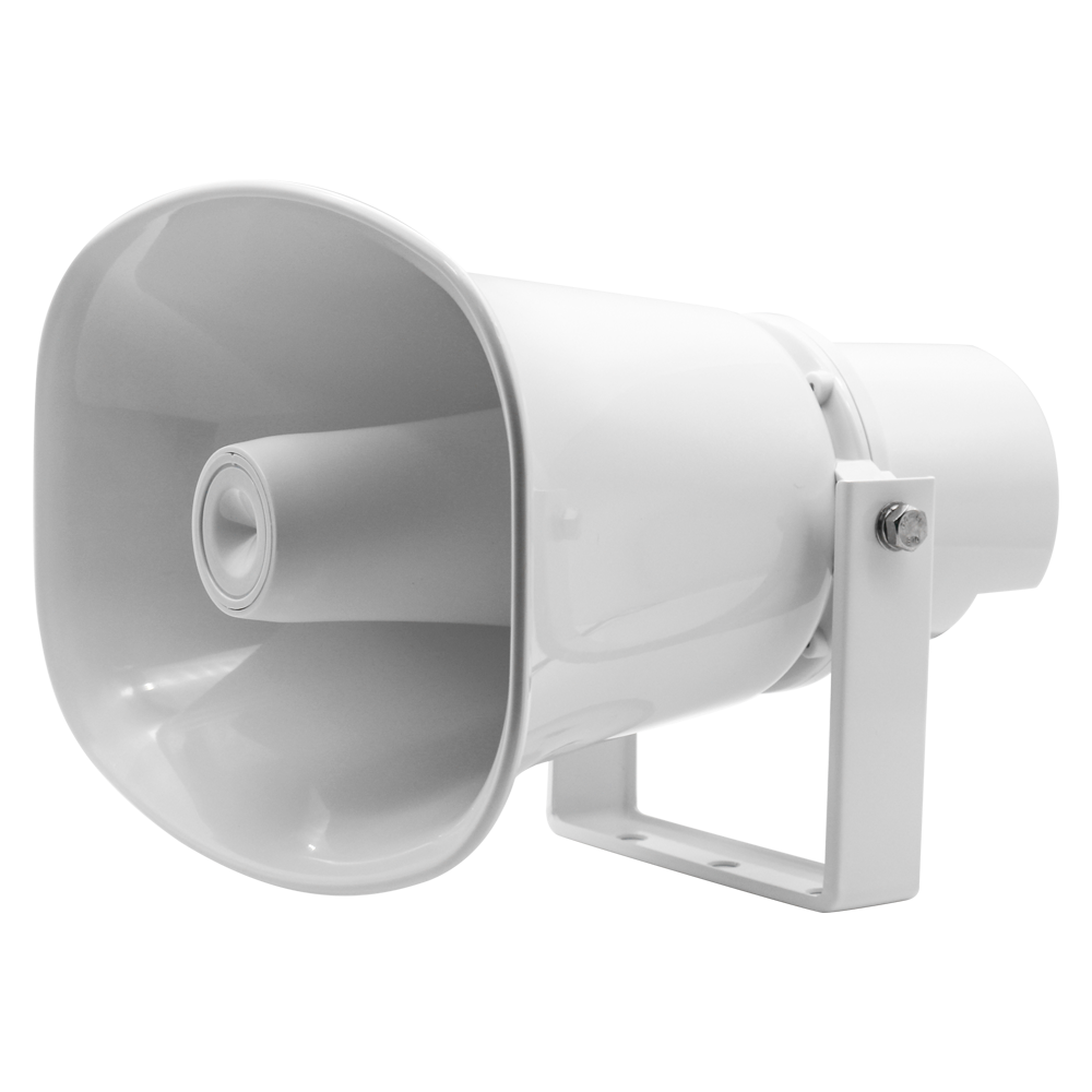 (DSPPA-DSP170A) Bocina activa - Apta para exterior - Alimentación 16V/2.5A - Soporte incluido - Sensibilidad 105dB - SPL máx. 117dB