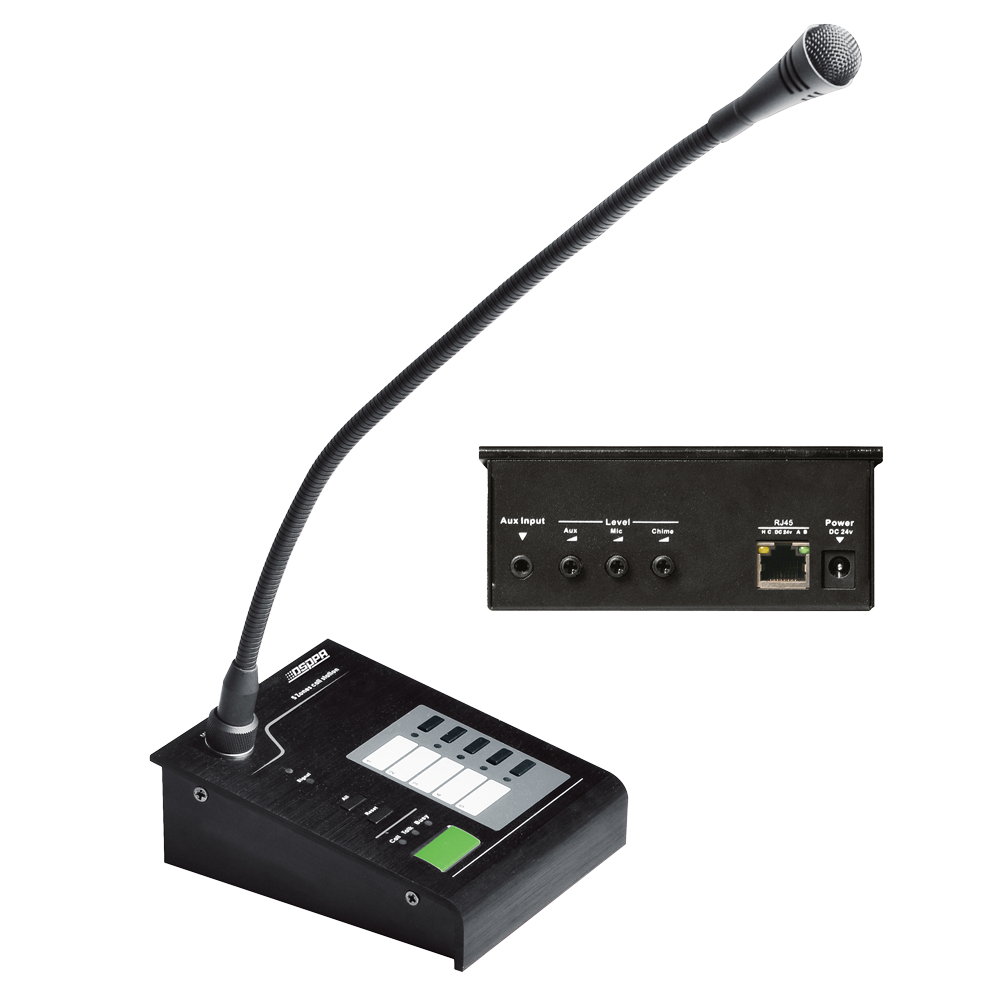 (DSPPA-MAG505R) Micrófono de condensador - Micrófono de pupitre - Patrón cardioide - Selección de 5 zonas - Compatible con matriz DSPPA-MAG505