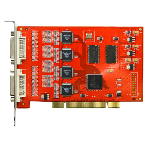 (DVR161PCIO1) Carte de capture vidéo digital - 16 entrées vidéo et 16 audio - Compression H.264 amelioré - 400 FPS visualisation/enregistrement - Logiciel de capture inclus - Visialisation à distance IP par IE/Software