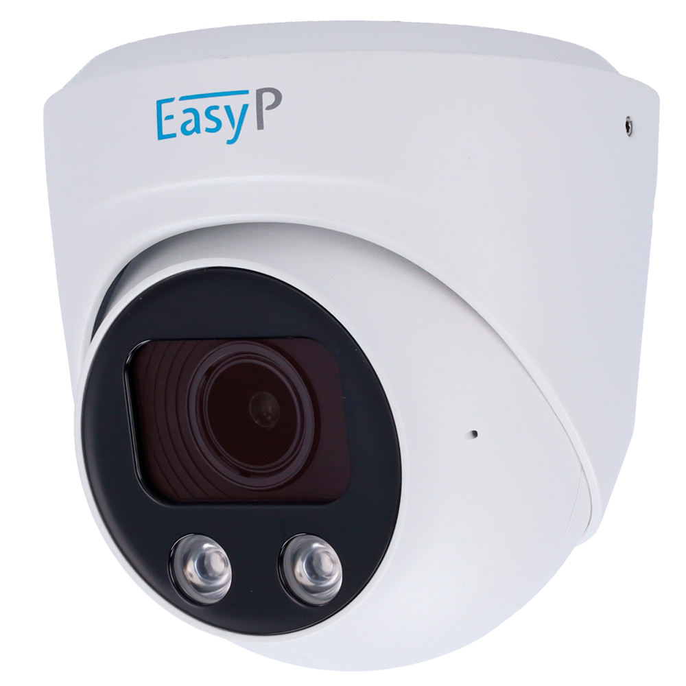 [EP-IPT230ZA-4] (EP-IPT230ZA-4) Caméra Turret IP AI EASY-P - 4MP | Objectif motorisé 2.7 ~ 13.5 mm - IR 25 m | Mic - Installation Plug &amp; Play - Prise en charge de l'UMD et de la détection de mouvement 2.0 - IP67 | PoE | P2P | Métal