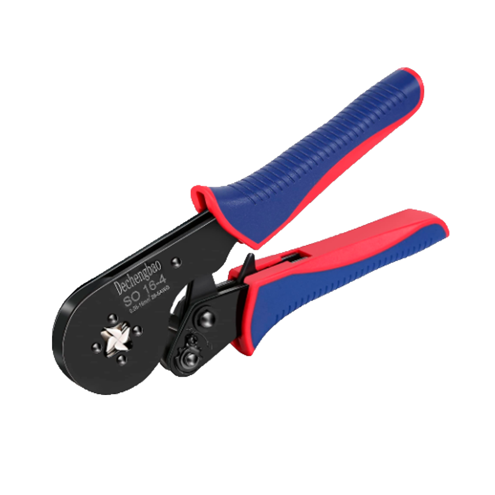 (FERRULE-CRIM) Pince à sertir les embouts - Modèle professionnel de haute Qualité - Connecteurs: CON-E0508-FERRULE,E1008 et E6012 - Plage 0,08 à 16 mm² / 28-5AWG -  Adaptation automatique à la taille du connecteur - Rapide et facile à utiliser
