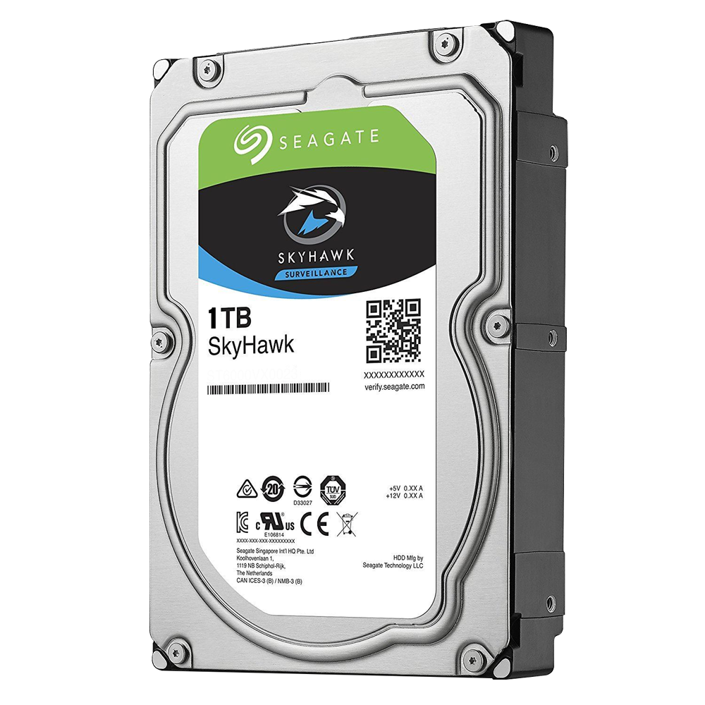 [HD1TB-S] (HD1TB-S) Disque dur Seagate Skyhawk - Capacité 1 TB - Interface SATA 6 GB/s - Modèle ST1000VX001 - Spécial pour les enregistreurs vidéo - Individuel ou installé dans DVR