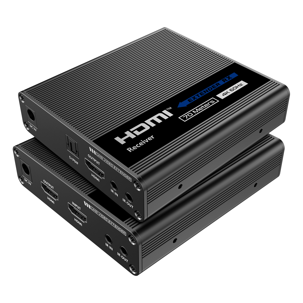 [HDMI-EXT-4K] (HDMI-EXT-4K) Extenseur de signal HDMI - Portée 70 m - Résolution 4K - Autorise les connexions 1:1