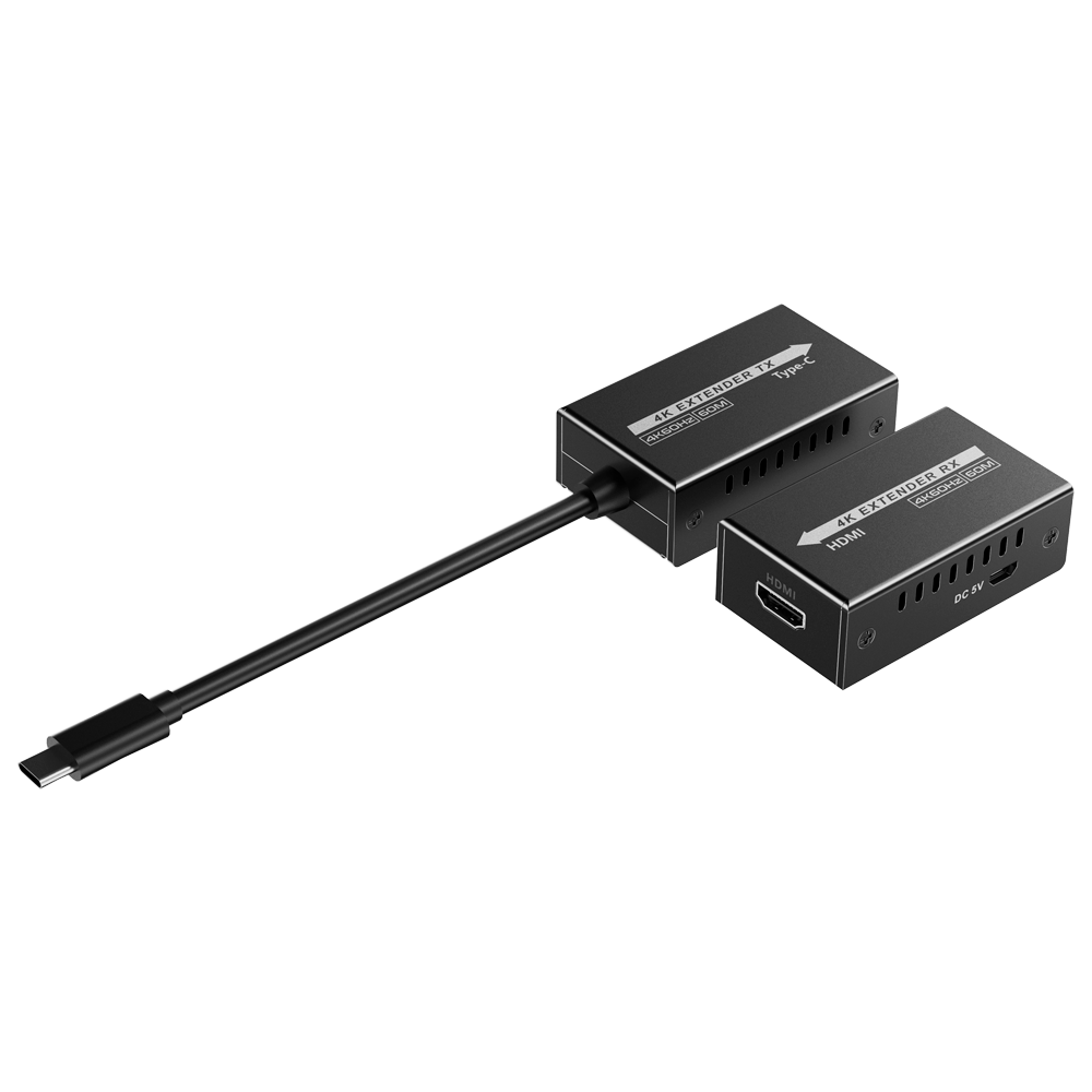 (HDMI-EXT-4K120-USBC) Extensor de señal video USBC - Alcance 25 m - Resolución 4K - Permite conexiones 1:1