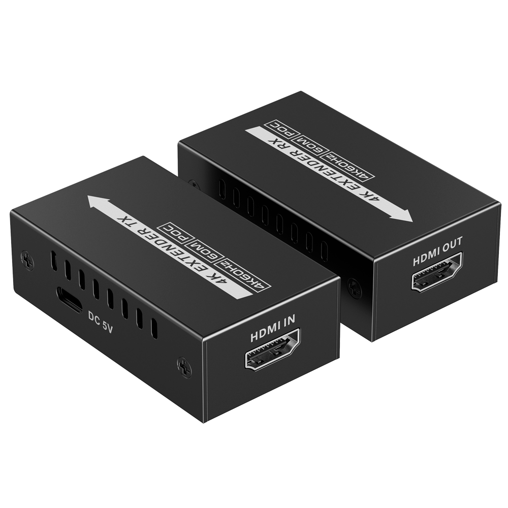 (HDMI-EXT-4K60-L-V2) Extenseur de signal HDMI - Portée 60 m - Résolution 4K - Autorise les connexions 1:1