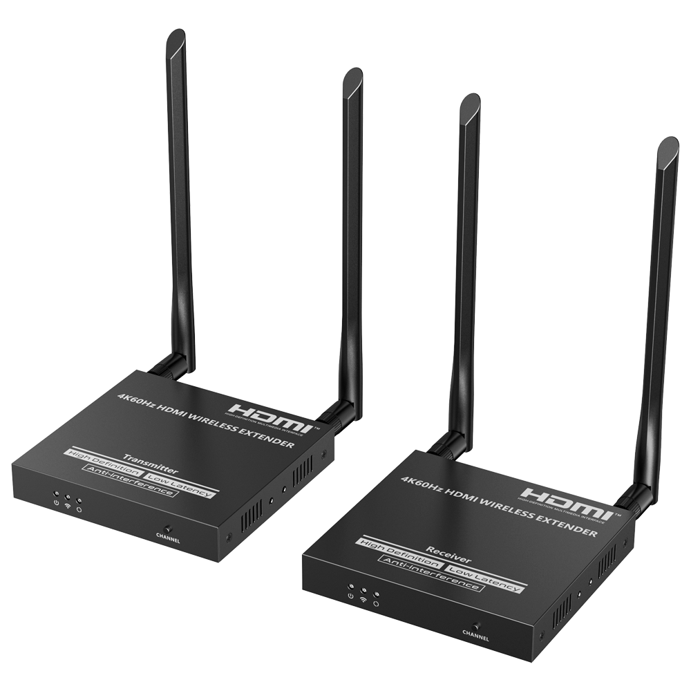 (HDMI-EXT-PRO-W-4K60) Prolongateur de signal HDMI sans fil - Portée 50 m - Résolution 4K - Autorise les connexions 1:M