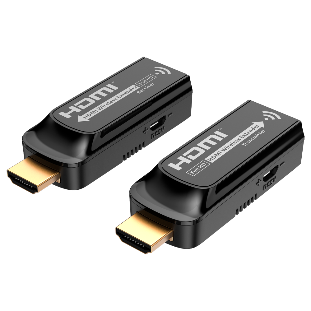 (HDMI-EXT-W-1080p60) Prolongateur de signal HDMI sans fil - Portée 20 m - Résolution FHD - Autorise les connexions 1:1