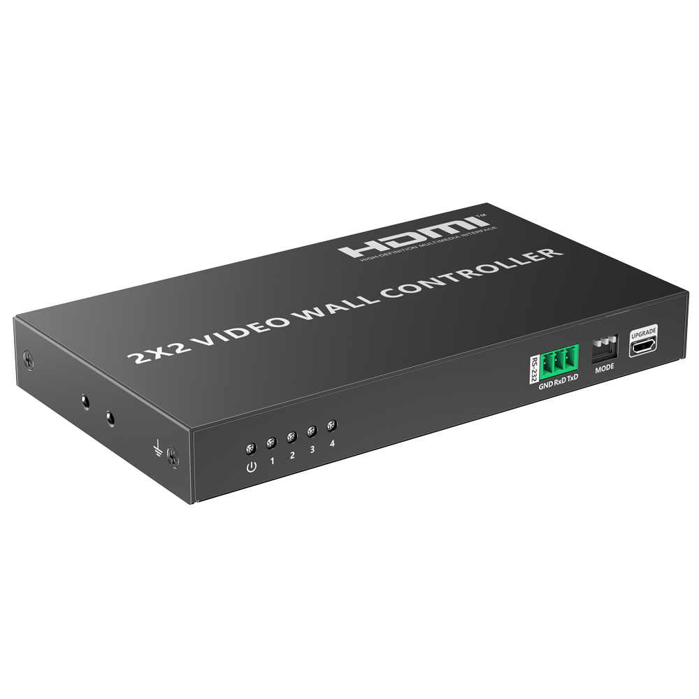 (HDMI-VW-4-1080p60) Electronica Videowall HDMI - Videowall 2x2 - Permite 1:4 - Resolución FHD