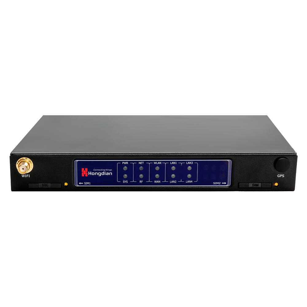 (HG-H8922-D4EA-CS-W2) Routeur industriel Hongdian 4G - 4G Cat 4 - 5 ports Ethernet RJ45 Fast Ethernet  - Double SIM Double Modem  - Ports RS232/RS485 - Wi-Fi 802.11b/g/n 2.4GHz