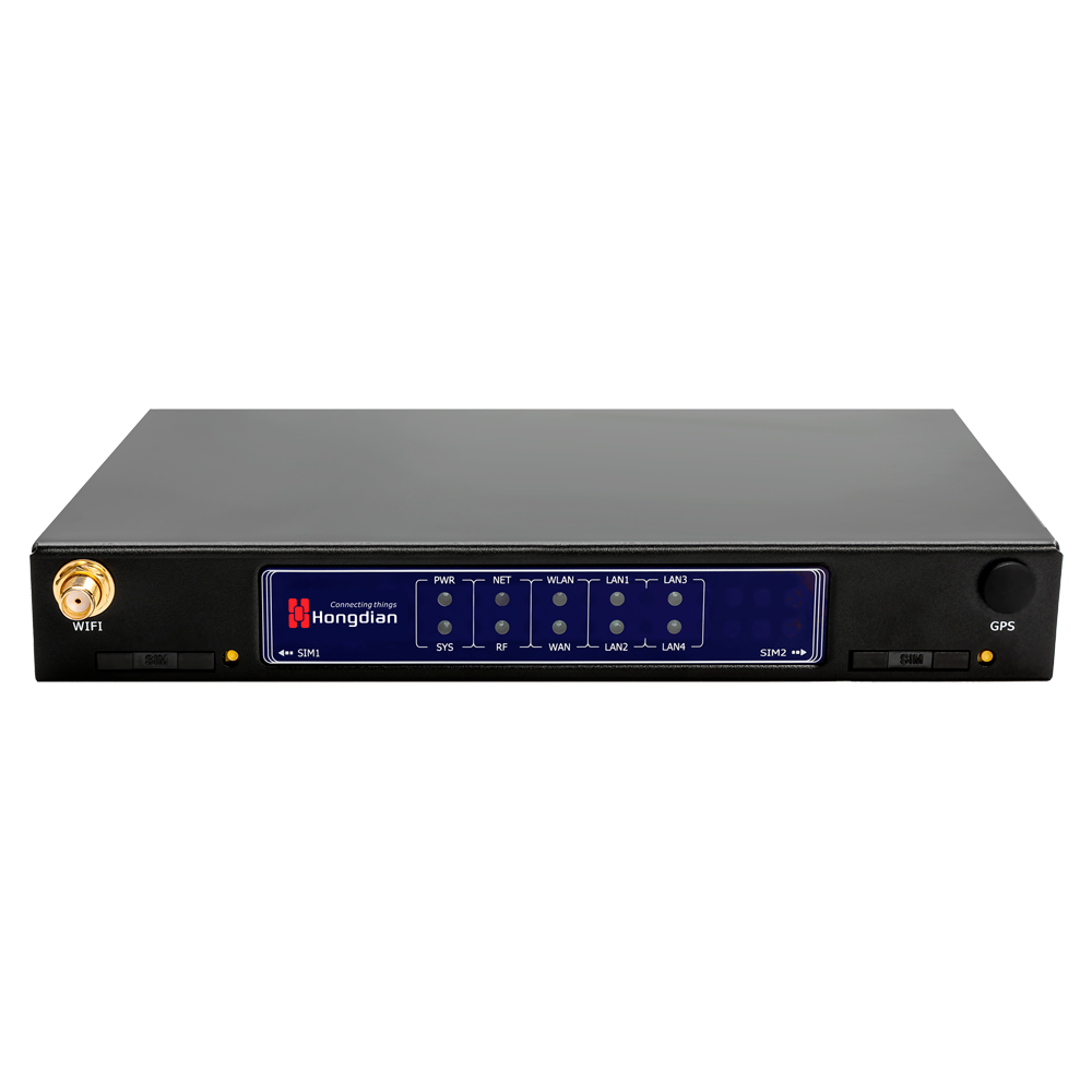 (HG-H8922-L4EA-CS-WG) Routeur industriel Hongdian 4G - 4G Cat 4 - GPS - 5 ports Ethernet RJ45 Fast Ethernet  - Double SIM Double Modem  - Ports RS232/RS485 - Wi-Fi 802.11b/g/n 2.4GHz