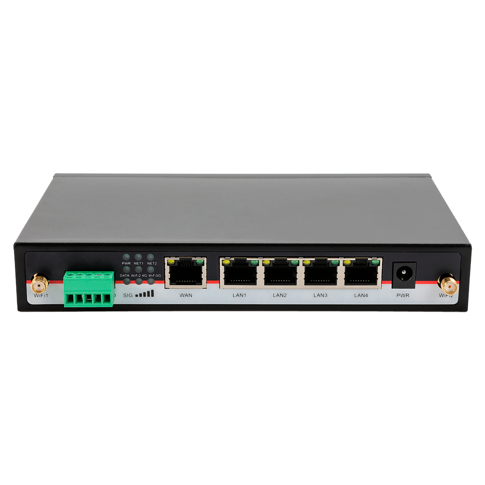 (HG-H8923-D6EA-CS-W2) Routeur Hongdian 4G Industriel - 2 x 4G Modules CAT LTE 6 - Double SIM Double Modem - Ports RS232/RS485 - Wi-Fi 802.11b/g/n/ac 2.4GHz-5GHz - 5 ports Ethernet RJ45 Gigabit