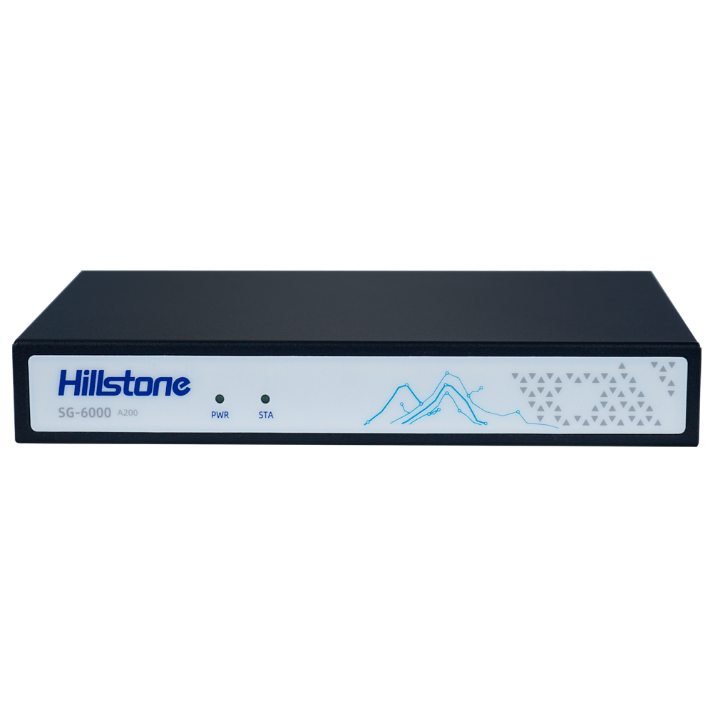 (HILL-SG-6000-A200-IN12) Hillstone Networks NGFW - Hardware + 1 año de servicio básico - 1Gbps FW/0.4Gbps NGFW throughput - 450k sesiones concurrentes - 5 puertos 10/100/1000BASE-T + 1 puerto 1GE SFP - Sobremesa