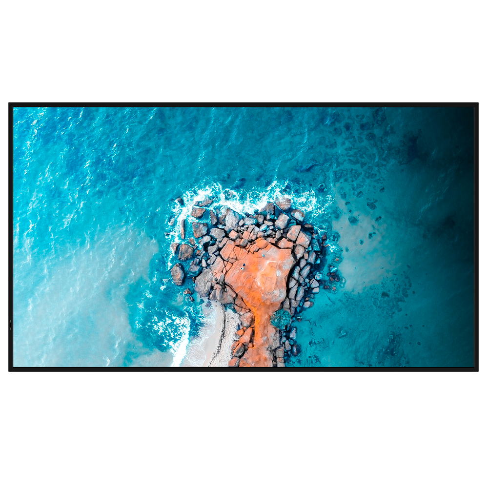 (HIS-86DM66D) Moniteur de signalisation numérique 86" - Résolution 4K - Luminosité 500 nits - Fonctionnenent 24/7 - Android 11 - Hauts-parleurs intégrés