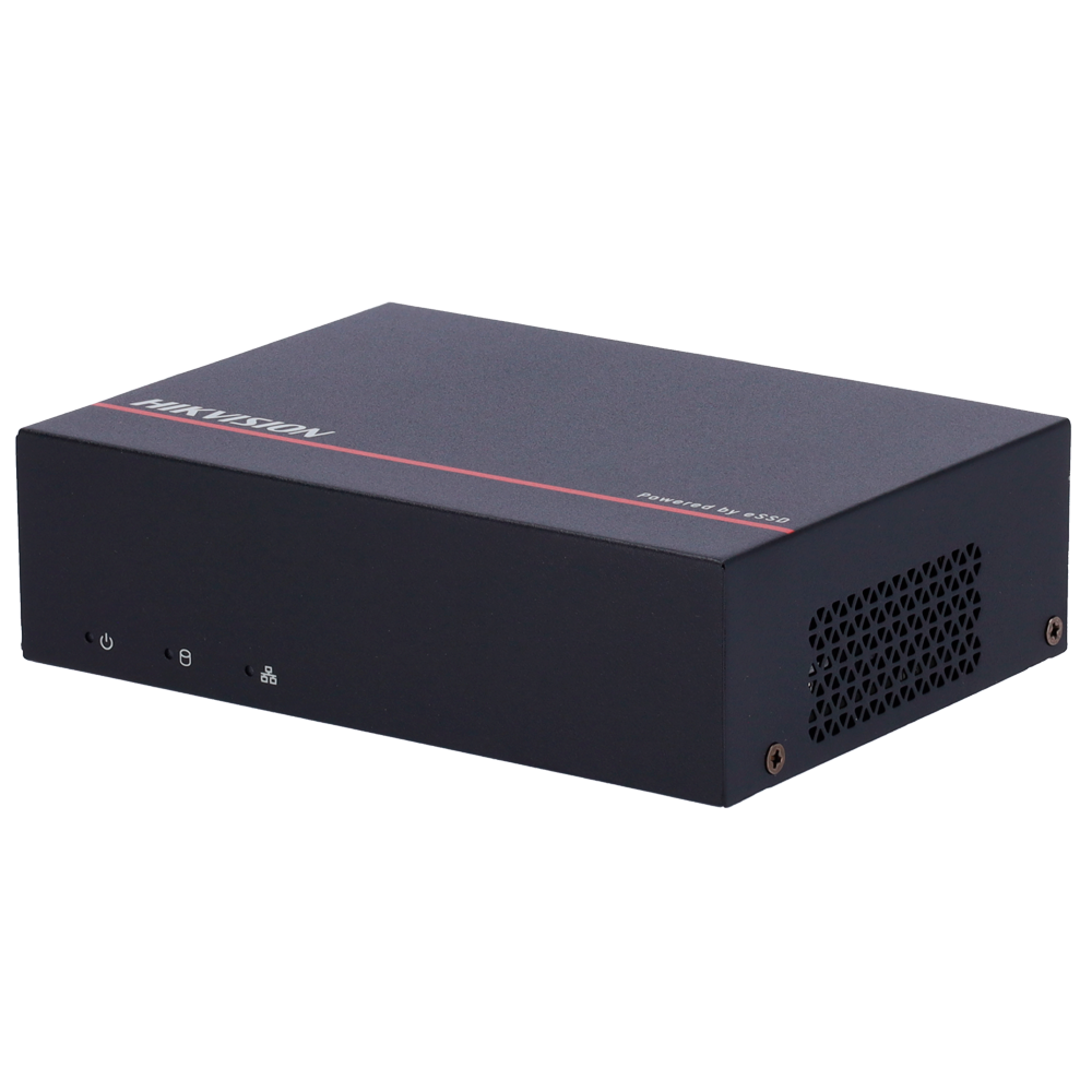 [iDS-E04HQHI-XB] (iDS-E04HQHI-XB) DVR Hikvision 5n1 gamme Value - 1 CH HDTVI / HDCVI / AHD / CVBS - 1 Canal IP 6 MPx - Résolution d'entrée maximale 5 MPx - eSSD intégré 512 Go  Faible consommation d'énergie - Audio coaxial | MD 2.0 | AcuSense