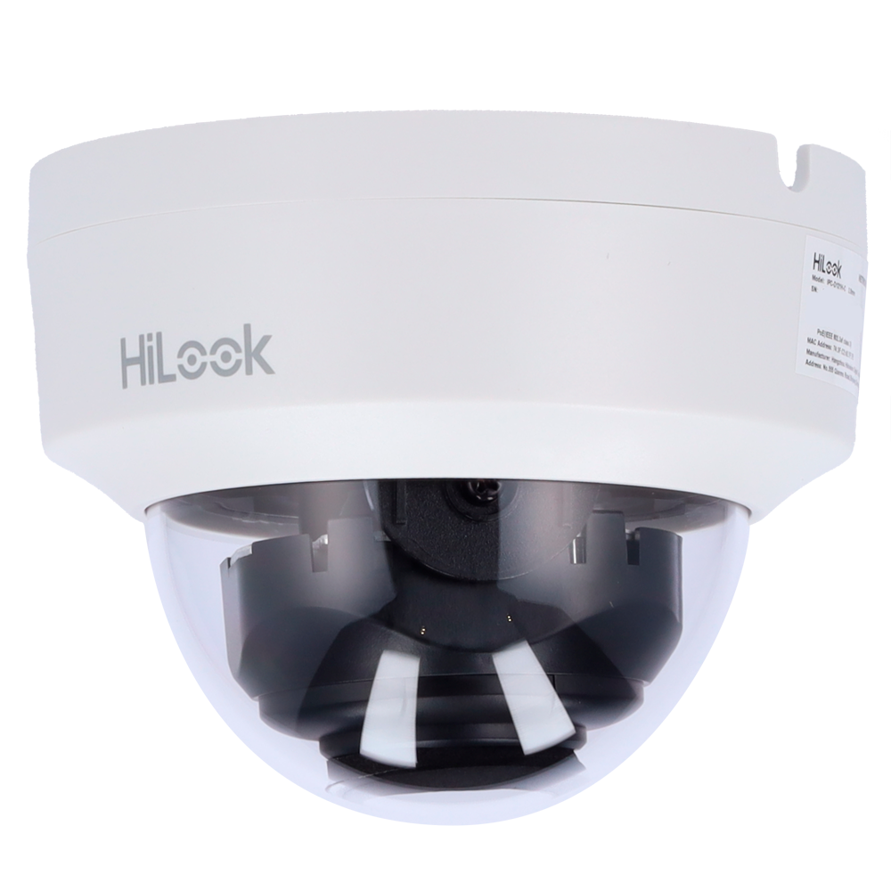 (IPC-D121H-C) HiLook - Caméra Dôme IP - Résolution 2 Mégapixels (1920x1080) - Objectif 2.8 mm - IR 20 m | PoE IEEE802.3af - Adapté pour intérieur