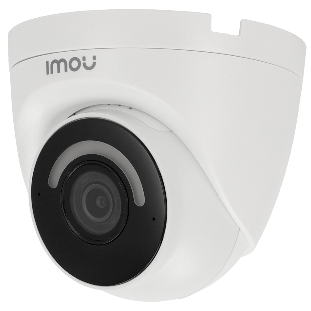 (IPC-T26EP-0280B-IMOU) Caméra Wi-Fi Imou 2 Megapixel - Format Turret / lumière de dissuasion LED - Objectif 3.6 mm / IR 30m - Détection des humains et du son - Audio bidirectionnel / Sirène - Application Imou Life et Dahua