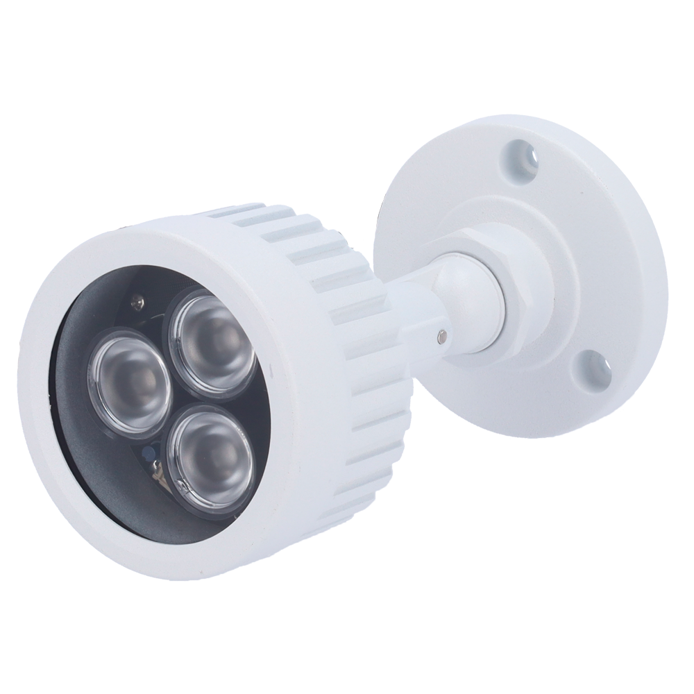 (IR40) Infrarouge de portée 50m - Illumination par LEDs - 60° d'ouverture - 3 leds Ø10 - Inclus cellule photo-contrôle - 100 x 95 x 90 mm
