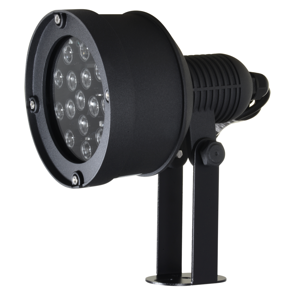 (IR60-120) Infrarouge de portée 120m - Illumination par LEDs - 850nm, 60° d´ouverture - 6 leds Ø10 - Inclus cellule photo-contrôle - 228 (Pr) x 157 (Ø) mm